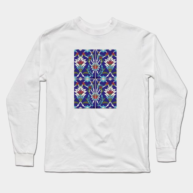 Iznik — Turkish decor Long Sleeve T-Shirt by GreekTavern